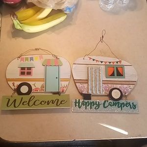 2 RV camper wall  hanging decor